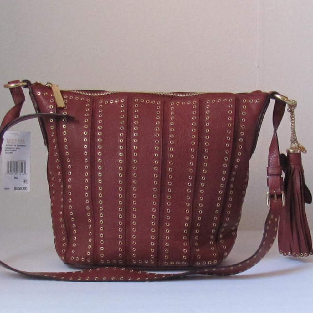 NWT Michael Kors Brooklyn Grommet Leather Tote - Picture 3 of 8